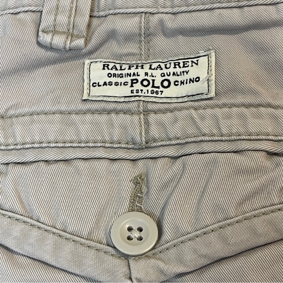 POLO BY RALPH LAUREN Classic Cargo Mens Shorts Beige Size 38 - Picture 4 of 6